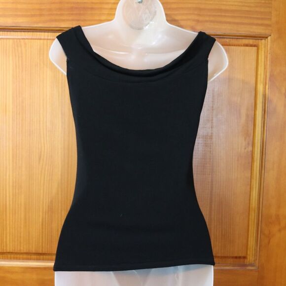 Arden B Black Rouched Going Out Top Blouse Y2K NWT LG - Picture 8 of 12